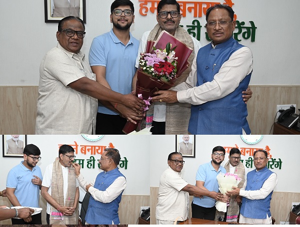 अंचल के वरिष्ठ पत्रकार अनिल रतेरिया ने सीएम आवास में मनाया अपना जन्मदिन