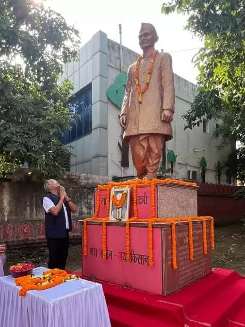 ‘जय जवान–जय किसान’ के उद्घोषक को नमन… शास्त्री जी की पुण्यतिथि पर MP बृजमोहन अग्रवाल का भावुक संदेश