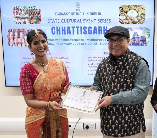 छत्तीसगढ़ की कला आयरलैंड तक पहुँची: डबलिन में छत्तीसगढ़ की लोकसंस्कृति की गूंज