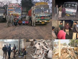 रायगढ़ पुलिस की अवैध कबाड़ पर अब तक की बड़ी कार्रवाई, अवैध कबाड़ समेत 4.90 करोड़ से अधिक की संपत्ति जब्त, 17 आरोपी गिरफ्तार