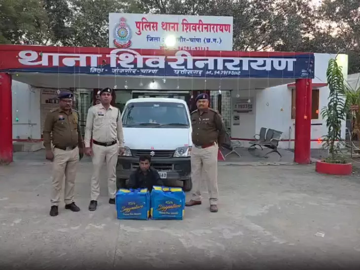 वर्दी पर लगा दाग! अपनी ही कार से गांजा सप्लाई करने निकला पुलिसवाला, शिवरीनारायण पुलिस ने दबोचा