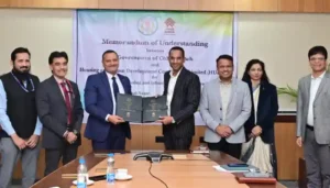 आवास और बुनियादी ढांचा विकास के लिए एम.ओ.यू. पर हस्ताक्षर