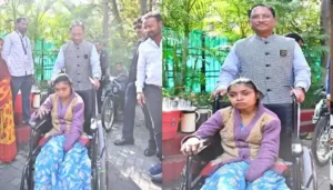 मुख्यमंत्री जनदर्शन में दिव्यांगजनों को मिली राहतः मुख्यमंत्री ने प्रदान किया बैटरी ट्राइसिकल, व्हीलचेयर और श्रवण यंत्र
