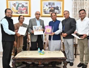 पूर्व राज्यपाल रमेश बैस ने मुख्यमंत्री विष्णु देव साय से की सौजन्य मुलाकात