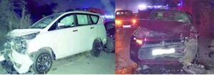 रायगढ़ कलेक्टर मयंक चतुर्वेदी के पिता घायल सडक़ हादसे में  घायल