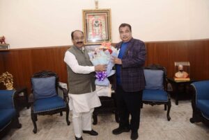 डिप्टी सीएम अरुण साव की नई दिल्ली में केन्द्रीय सड़क परिवहन एवं राजमार्ग मंत्री नितिन गडकरी से मुलाकात