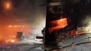 भिलाई स्टील प्लांट में लगी भीषण आग, कर्मचारियों में मचा हड़कंप, दमकलकर्मियों ने पाया काबू