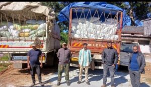  जशपुर पुलिस की बड़ी कार्यवाही, फिर पकड़ा दो ट्रकों से 400 बोरी में 160 क्विंटल धान