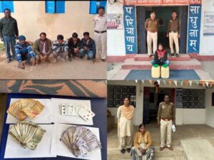 Raigarh News: रायगढ़ पुलिस का अवैध शराब पर ताबड़तोड़ प्रहार, 3 दिन में 11 आरोपी गिरफ्तार, 65.9 लीटर शराब व पिकअप वाहन जप्त, राजसाज होगी जब्त वाहन