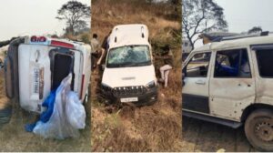 Raigarh news: हाईवे पर पुलिस को देखकर भाग रही संदिग्ध स्कॉर्पियो पलटी, वाहन से डीजल व औजार बरामद डीजल चोरी गैंग की आशंका
