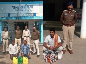 Raigarh news: “ऑपरेशन आघात” के तहत अवैध शराब पर पुलिस की बड़ी कार्रवाई— खरसिया, छाल और पुसौर क्षेत्र में अवैध शराब जब्त