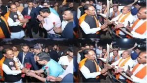 मुख्यमंत्री विष्णुदेव साय रायगढ़ पहुंचे, लाल मैदान में हुआ भव्य स्वागत