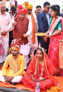 मुख्यमंत्री कन्या विवाह योजना : सामाजिक समरसता का विश्व रिकॉर्ड, मुख्यमंत्री विष्णु देव साय के सान्निध्य में 6,412 जोड़ों का विवाह
