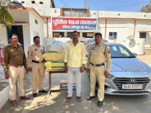 जशपुर पुलिस ने गांजा तस्करों से बरामद किया 40 लाख का गांजा, एक आरोपी गिरफ्तार