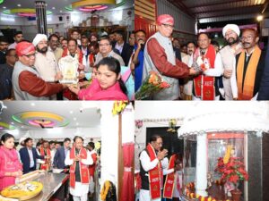 मुख्यमंत्री विष्णुदेव साय ने रायगढ़ के पंडरीपानी महालक्ष्मी मंदिर में की पूजा-अर्चना