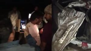 CG News: तेज रफ्तार वाहन सड़क किनारे पलटा, बारात जा रहे दो की थमी सांसें, दो लोग गंभीर, कार के उड़े परखच्चे