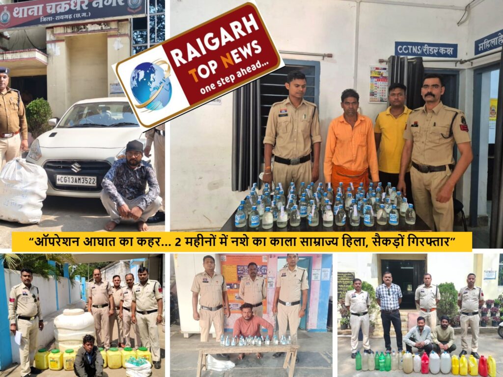“ऑपरेशन आघात का कहर… 2 महीनों में नशे का काला साम्राज्य हिला, सैकड़ों गिरफ्तार”