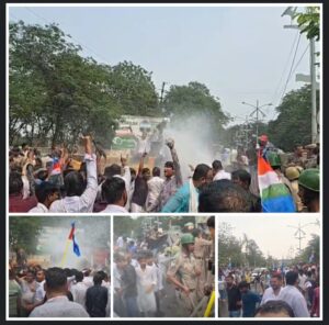 एनएसयूआई की छात्र अधिकार रैली: कलेक्ट्रेट घेराव के दौरान पुलिस ने चलाई वॉटर कैनन, कई छात्र हिरासत में