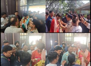 रायगढ़ के जिंदल एयरपोर्ट पर उतरे बागेश्वर बाबा: पंडित धीरेंद्र शास्त्री का भव्य स्वागत