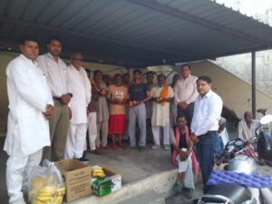 सांसद नवीन जिन्दल के जन्मदिन पर कुष्ठ आश्रम में सेवा कार्यक्रम हुआ