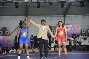 खेलो इंडिया ट्राइबल गेम्स 2026 : कुश्ती स्पर्धा के तीसरे दिन भी जारी रहा मुकाबले का रोमांच, खिलाड़ियों ने जीत के लिए लगाया दम