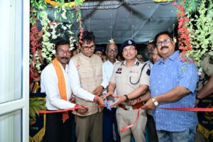 Raigarh News: वित्त मंत्री ओपी चौधरी ने किया नवीन थाना जूटमिल भवन का लोकार्पण