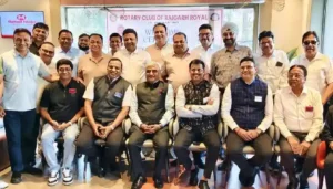 रोटरी क्लब ऑफ रायगढ़ रॉयल में रोटरी इंटरनेशनल डायरेक्टर की आधिकारिक यात्रा