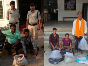 Raigarh News: गांजा-शराब रेड, और जब्त, “ऑपरेशन आघात” में लगातार रायगढ़ पुलिस का एक्शन, 5 आरोपी गिरफ्तार