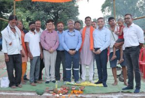 Raigarh: जिंदल फाउंडेशन ने संवारा गंगासागर तालाब, सामुदायिक भवन निर्माण का भी भूमिपूजन