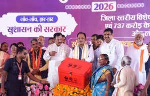 मुख्यमंत्री विष्णु देव साय ने दुर्ग जिले को दी 739 करोड़ 38 लाख रुपए के विकास कार्यों की सौगात