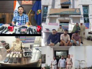 Raigarh News: रायगढ़ पुलिस की ऑनलाइन क्रिकेट सट्टे ताबड़तोड़ रेड;  5 सट्टा खाईवाल गिरफ्तार,  2 लाख 70 हजार नकदी,  मोबाइल और नोट गिनने की मशीन जप्त