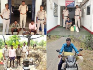 Raigarh News: “ऑपरेशन_आघात” के तहत रायगढ़ पुलिस की ताबड़तोड़ कार्रवाई— अलग-अलग थाना क्षेत्रों से अवैध शराब जब्त, 4 आरोपी गिरफ्तार