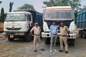 Sarangarh: खनिज माफियाओं पर प्रशासन का बड़ा प्रहार, 6 हाईवा और पोकलेन मशीन जब्त