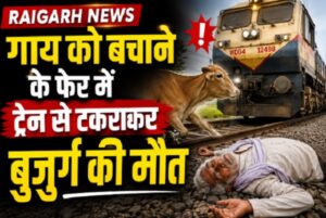 Raigarh News: गाय को बचाने के फेर में ट्रेन से टकराकर बुजुर्ग की मौत, घरघोड़ा के कंचनपुर रेलवे ट्रैक की घटना