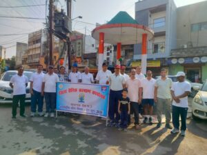 Raigar: भूतपूर्व सैनिकों ने मनाया विश्व योग दिवस, योगाभ्यास कर दिया स्वास्थ्य का संदेश