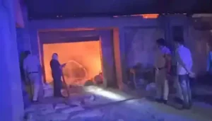 Raigarh News: शिव ट्रेडिंग राइस मिल में लगी भीषण आग, चावल, बारदाना और भूसे जलकर राख