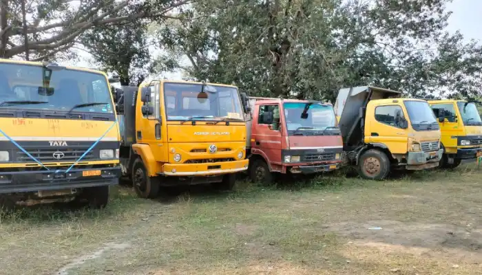 कोयला और रेत के अवैध परिवहन पर खनिज विभाग का शिकंजा, 8 वाहन जप्त, कई प्रकरण दर्ज
