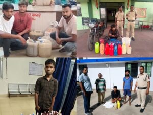 Raigarh News: अवैध शराब कारोबारियों पर रायगढ़ पुलिस की ताबड़तोड़ कार्रवाई जारी, 5 आरोपी गिरफ्तार