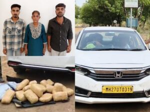 CG News: परिवार बनकर यात्रा कर रहे गांजा तस्करी गिरोह, 14 लाख रुपये की गांजा, कार एवं मोबाइल जब्त, कार में सवार थे दो पुरुष, एक महिला और दो बच्चे