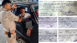 Raigarh: सड़क सुरक्षा अभियान के तहत यातायात पुलिस की बड़ी कार्रवाई, ओडिशा हाईवे पर ब्रीथ एनालाइजर जांच में शराब पीकर वाहन चलाते मिले 5 भारी वाहन चालक