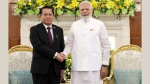 म्यांमार के राष्ट्रपति ने PM मोदी से की मुलाकात, साझा विकास लक्ष्यों पर हुई चर्चा