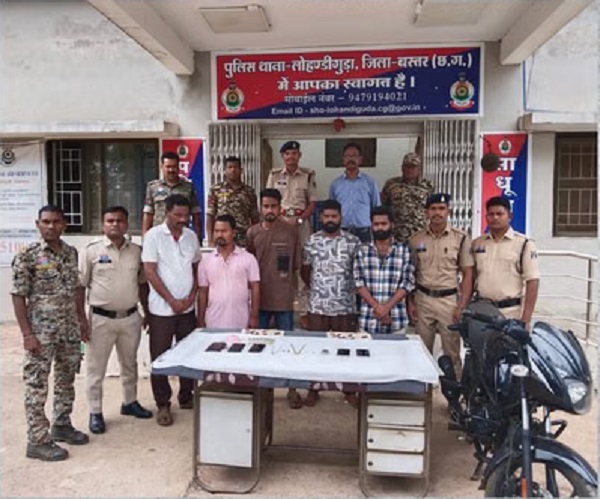 CG: सुने मकान से 10 लाख के जेवर चोरी का पर्दाफाश, पुलिस ने पांच चोरों को दबोचा