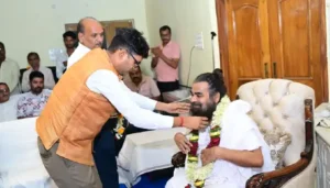 गुरु पूर्णिमा पर आचार्य गादी सद्गुरु कबीर धाम पहुंचे वित्त मंत्री ओपी चौधरी