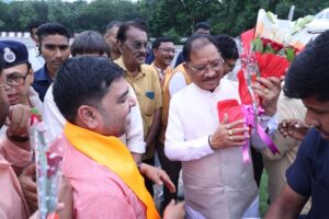 मुख्यमंत्री विष्णुदेव साय के रायगढ़ आगमन पर हुआ आत्मीय स्वागत