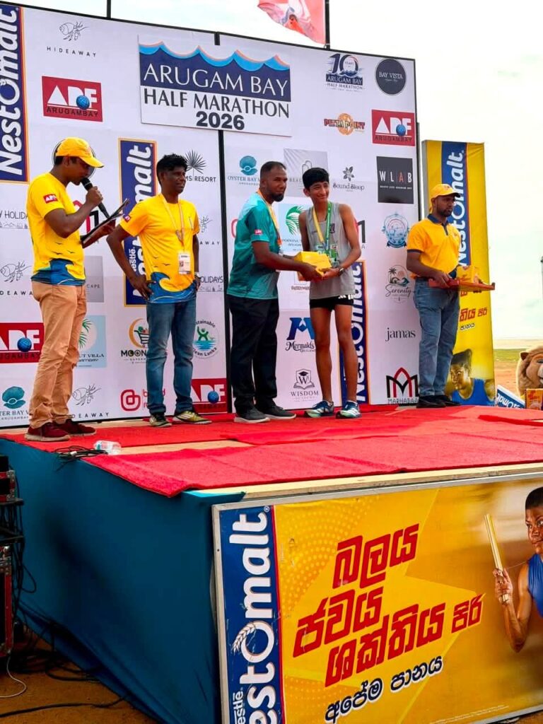 श्रीलंका में रायगढ़ के यश मित्तल का जलवा, अरुगम बे 5 KM जूनियर रेस में हासिल किया तीसरा स्थान