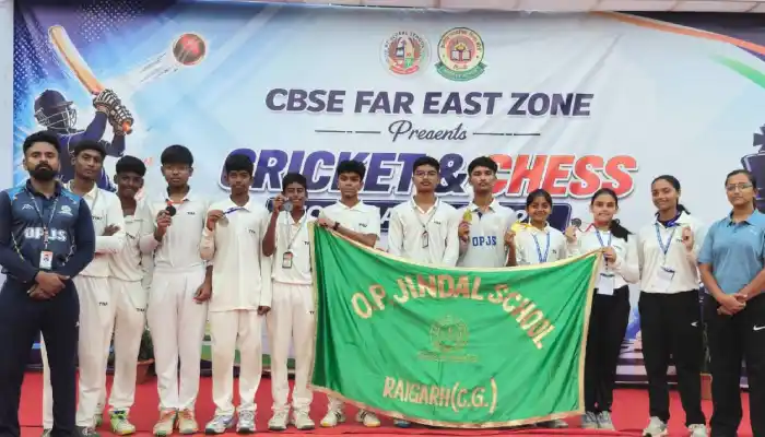 सीबीएसई क्रिकेट टूर्नामेंट में ओपी जिंदल स्कूल, रायगढ़ का शानदार परचम