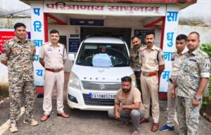 Sarangarh News: उड़ीसा से गांजा लेकर आ रहे तस्कर को पुलिस ने दबोचा, 3.60 लाख का सामान जब्त