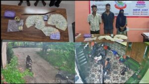 रायगढ़ पुलिस ने 48 घंटे में दो चोरी का किया खुलासा, महिला समेत 4 आरोपी गिरफ्तार, 2 लाख की मशरूका बरामद