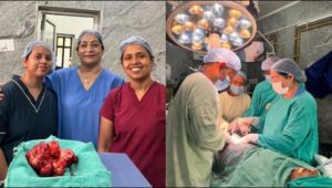 सिम्स में पहली बार 78 वर्षीय महिला के अंडाशय कैंसर की सफल सर्जरी, एक किलो का ट्यूमर निकाल महिला को दिया नया जीवन