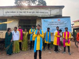 Raigarh: पुसौर के गोर्रा में नुक्कड़ नाटक, लोकगीत और नृत्य के माध्यम से बच्चों के गैर-संचारी रोगों एवं मातृ-शिशु स्वास्थ्य पर किया गया जागरूक